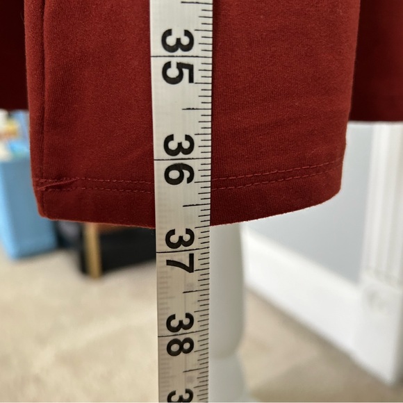 Zenana Knee Length Rust Color Dress - Picture 8 of 10